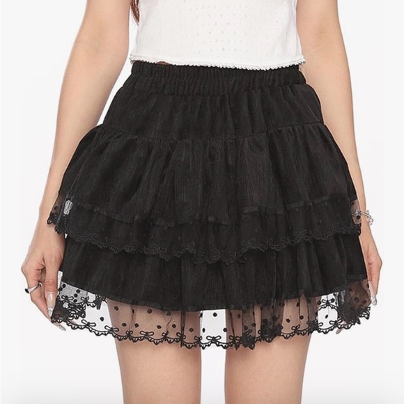 kakarin choyx Dresses & Skirts - Mini Skirt Lace Double Layer with Shorts Under by kakarin choyx New size XXL